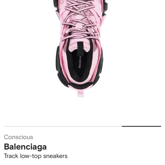 Soft ballerina pink and black balenciaga track sneakers - Picture 9 of 9